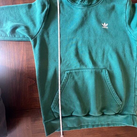 Adidas Original Essential Hoodie in forest green, Size Large - Picture 8 of 8